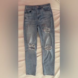 American eagle stretch mom jeans size 2 long